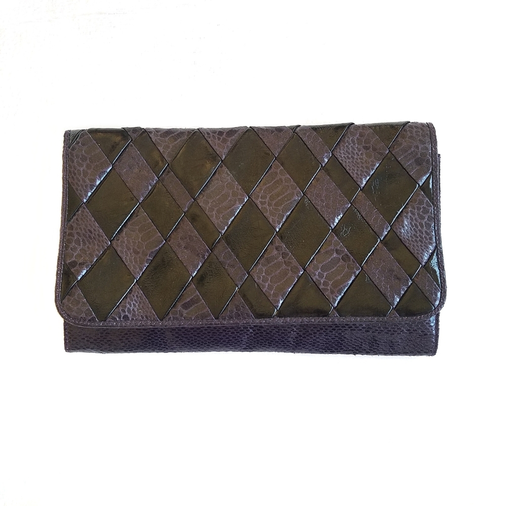 Retro Inspired Purple Clutch / Envelope Bag